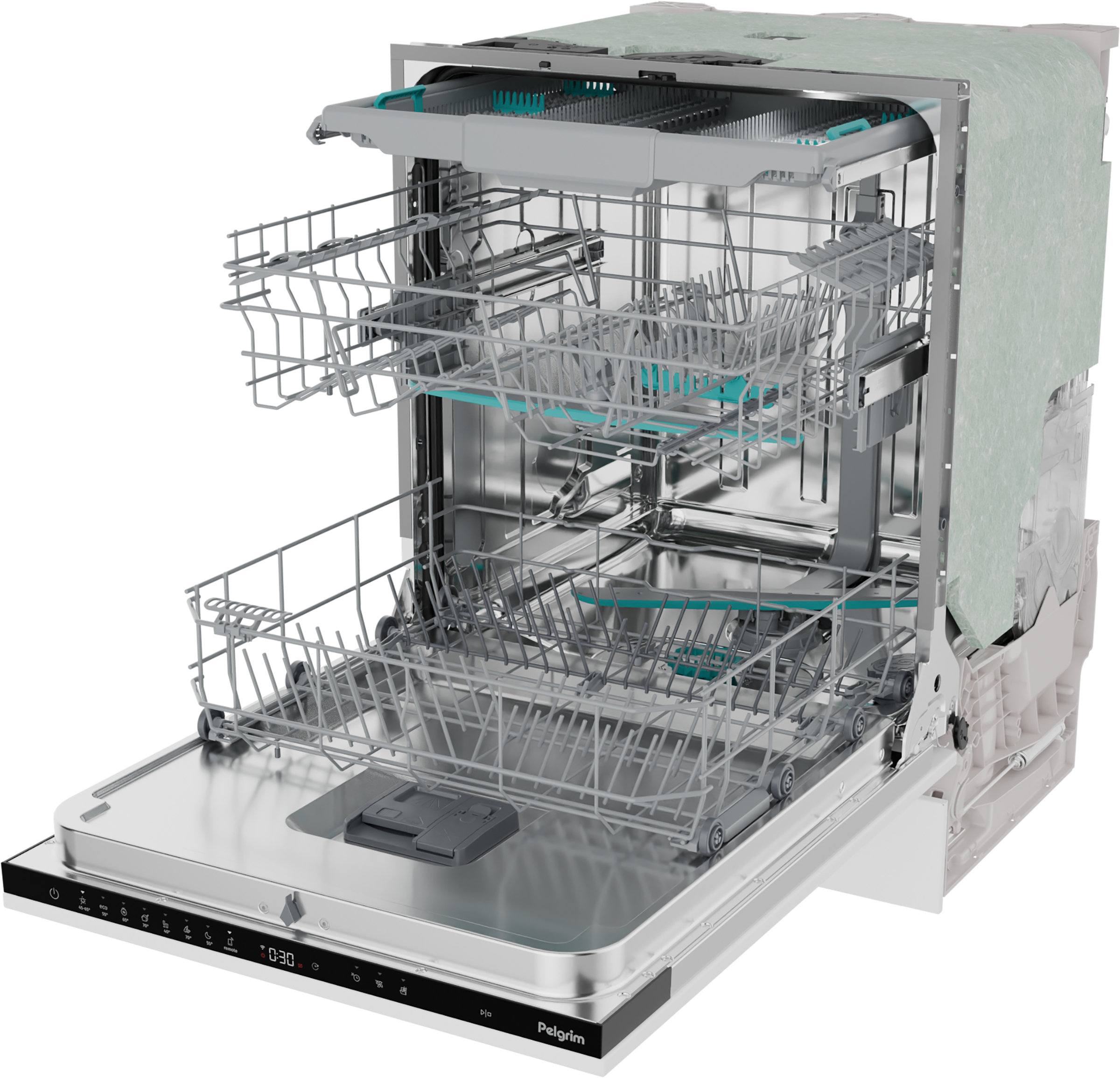 Pelgrim GVWC320L vaatwasser Volledig ingebouwd 16 couverts - Afbeelding 10