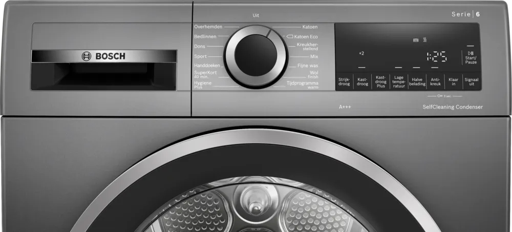 Bosch Serie 6 WQG235DINL wasdroger Vrijstaand Voorbelading 8 kg Grijs - Afbeelding 5