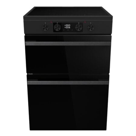 Hisense HDCEIT6C20B fornuis Vrijstaand fornuis Electrisch Inductiekookplaat zones Zwart EWO3612