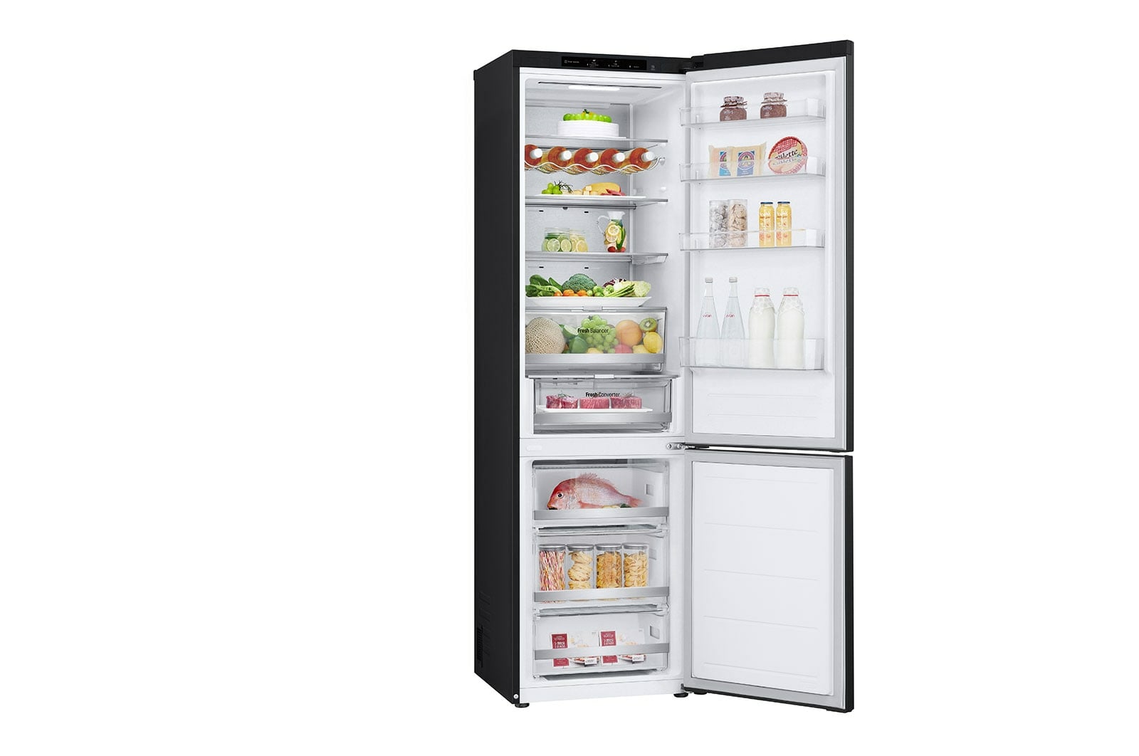 LG GBV7280BEV koel-vriescombinatie Vrijstaand 387 l Zwart - Afbeelding 13