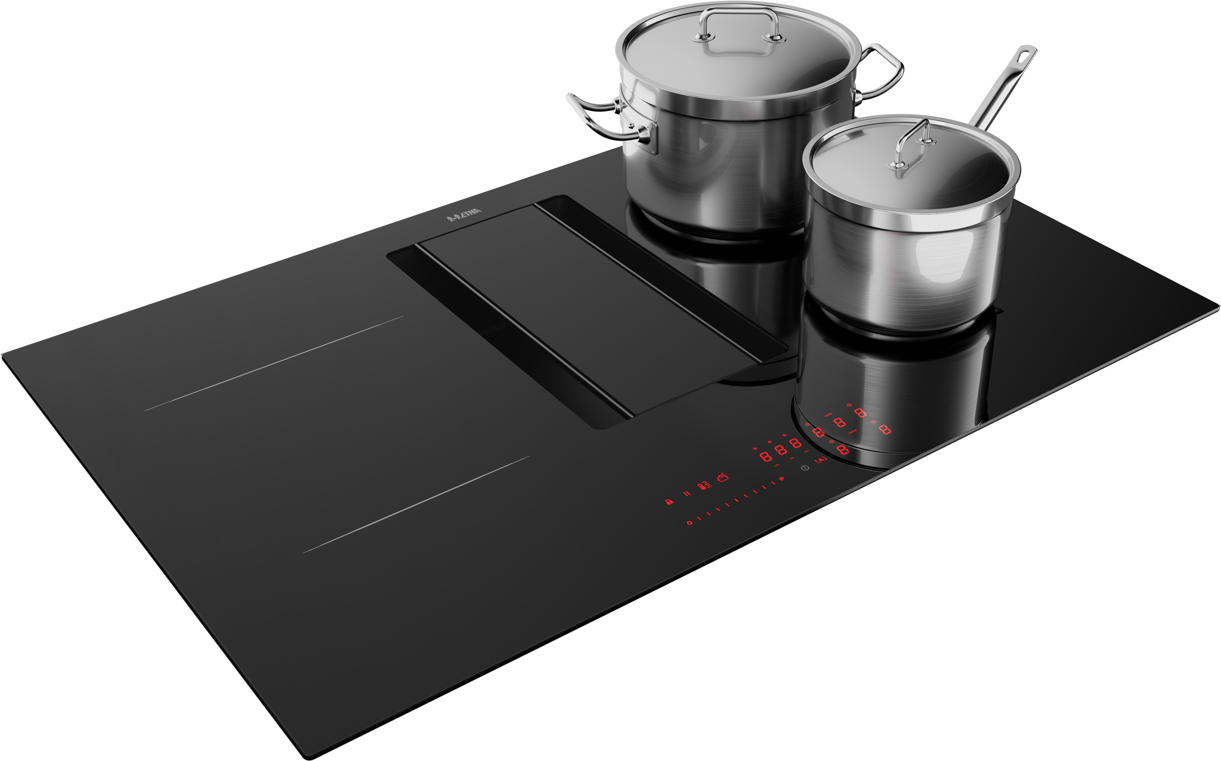 ETNA AKI380ZT kookplaat Zwart Ingebouwd 80 cm Inductiekookplaat zones 4 zone(s) Inbouw afzuigkap - Afbeelding 6