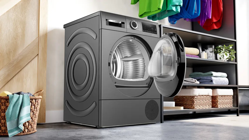 Bosch Serie 6 WQG235DINL wasdroger Vrijstaand Voorbelading 8 kg Grijs - Afbeelding 9