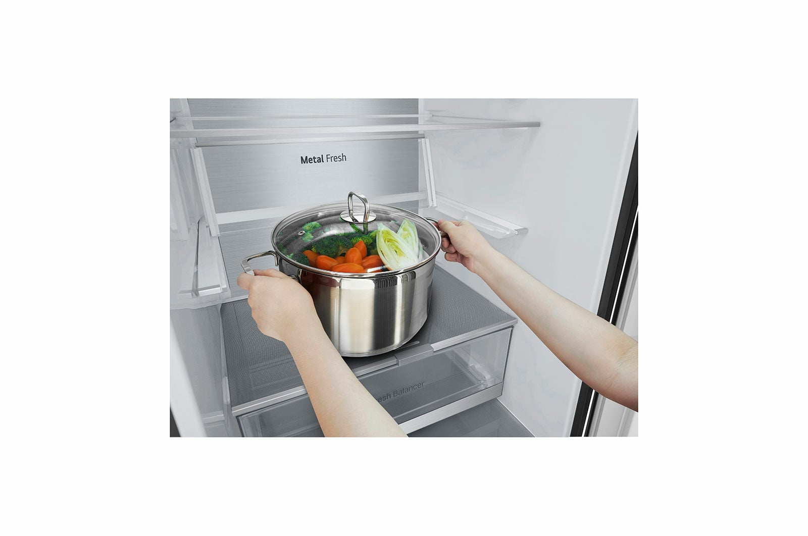 LG GBV7280BEV koel-vriescombinatie Vrijstaand 387 l Zwart - Afbeelding 10