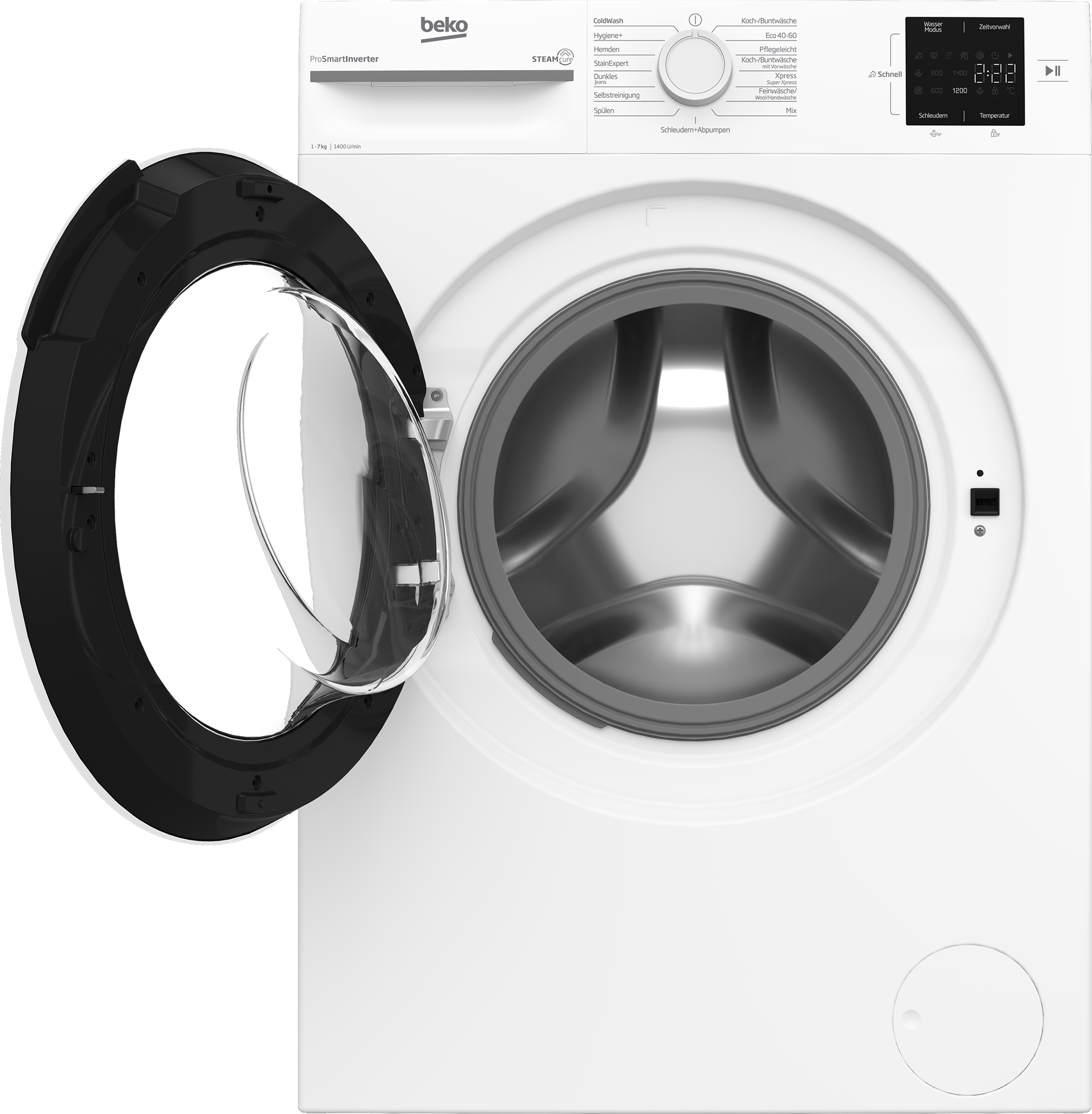 Beko BMMWFU374A wasmachine Voorbelading 7 kg 1351 RPM Wit DHZ4407 - Afbeelding 5