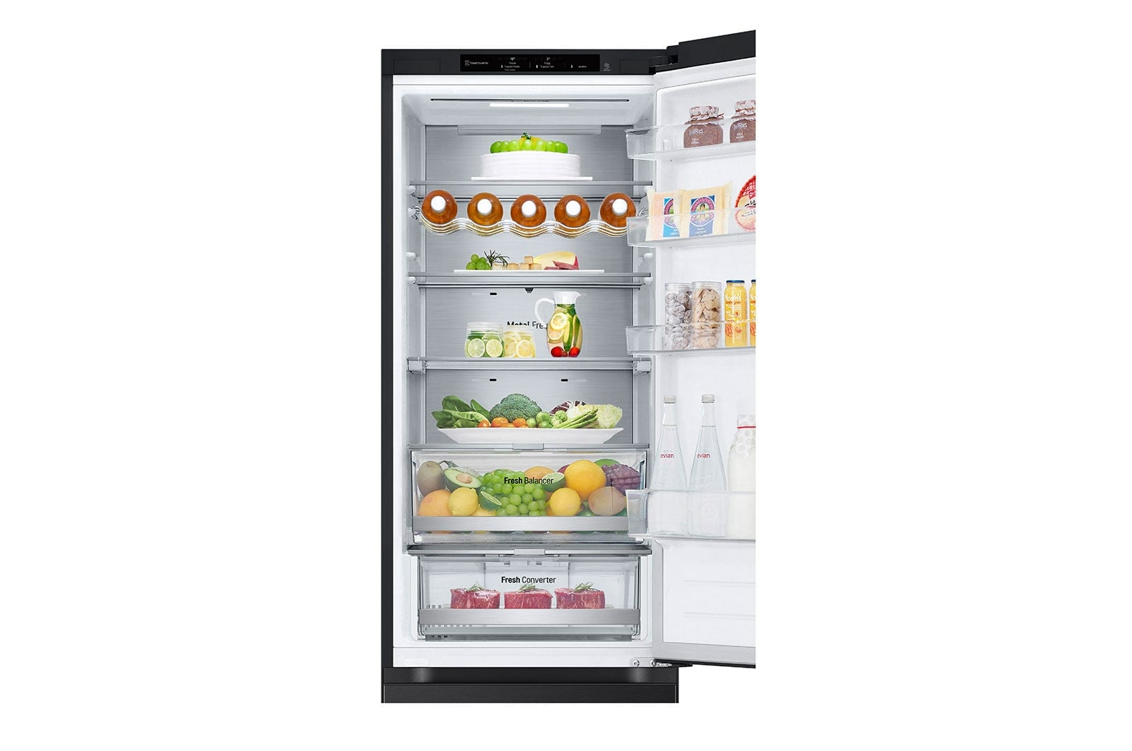 LG GBV7280BEV koel-vriescombinatie Vrijstaand 387 l Zwart - Afbeelding 8