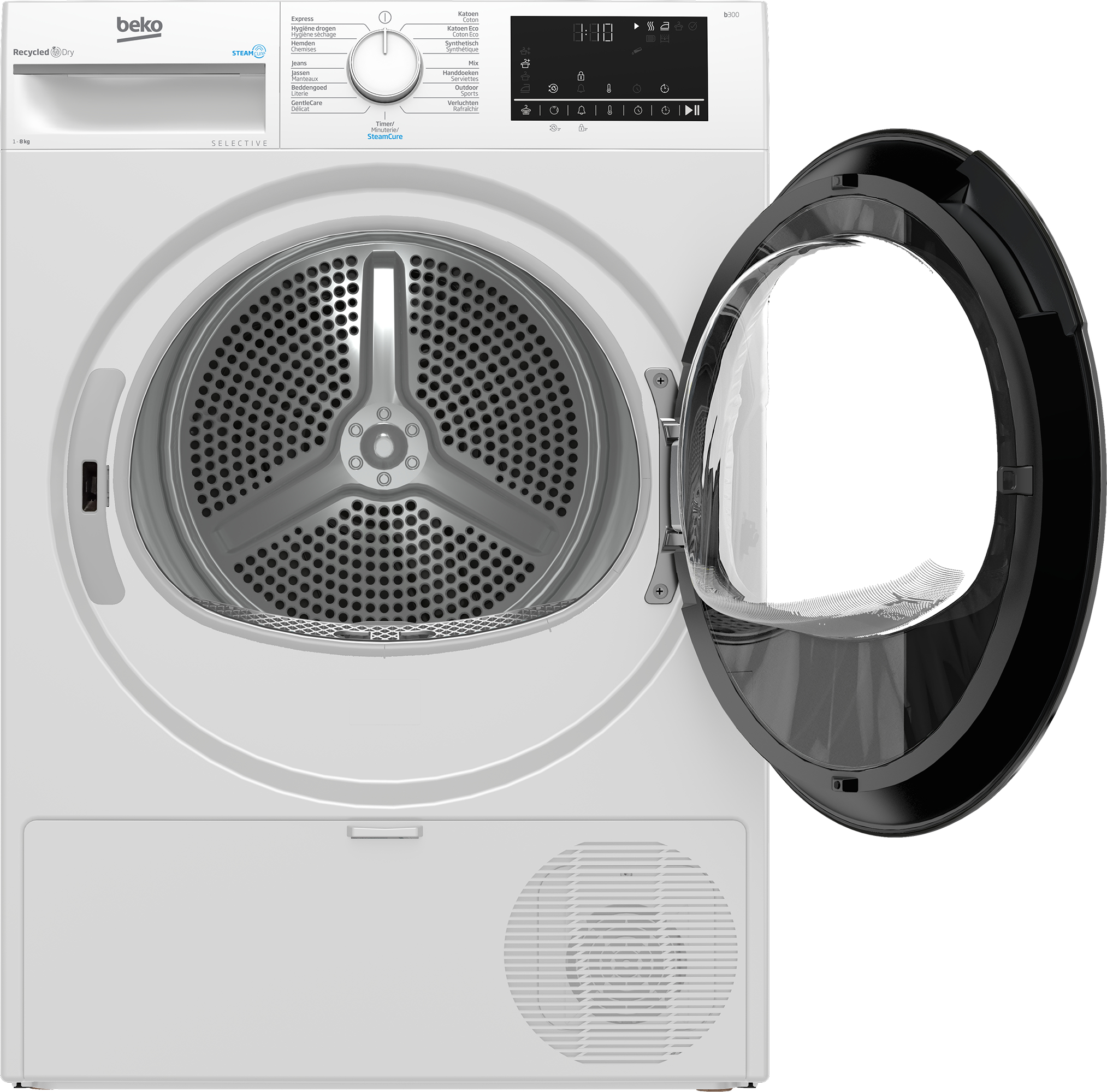 Beko B3T6823W2 wasdroger Vrijstaand Voorbelading 8 kg Wit EWO4301 - Afbeelding 4