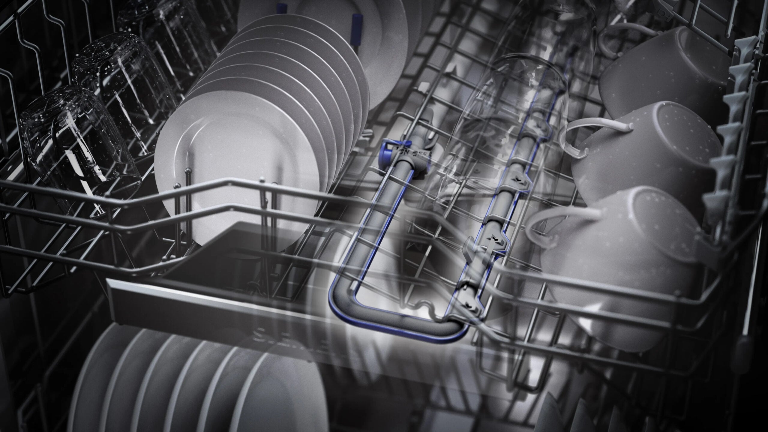 Siemens SN55ZS07CE vaatwasser Semi-ingebouwd 14 couverts DHZ3948 - Afbeelding 9