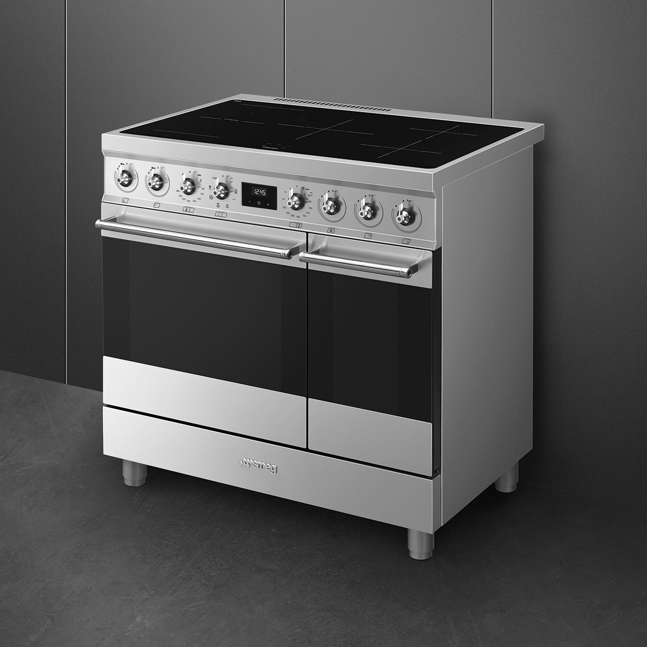 Smeg Symphony C92IMX2 fornuis Vrijstaand fornuis Electrisch Inductiekookplaat zones Roestvrijstaal - Afbeelding 5
