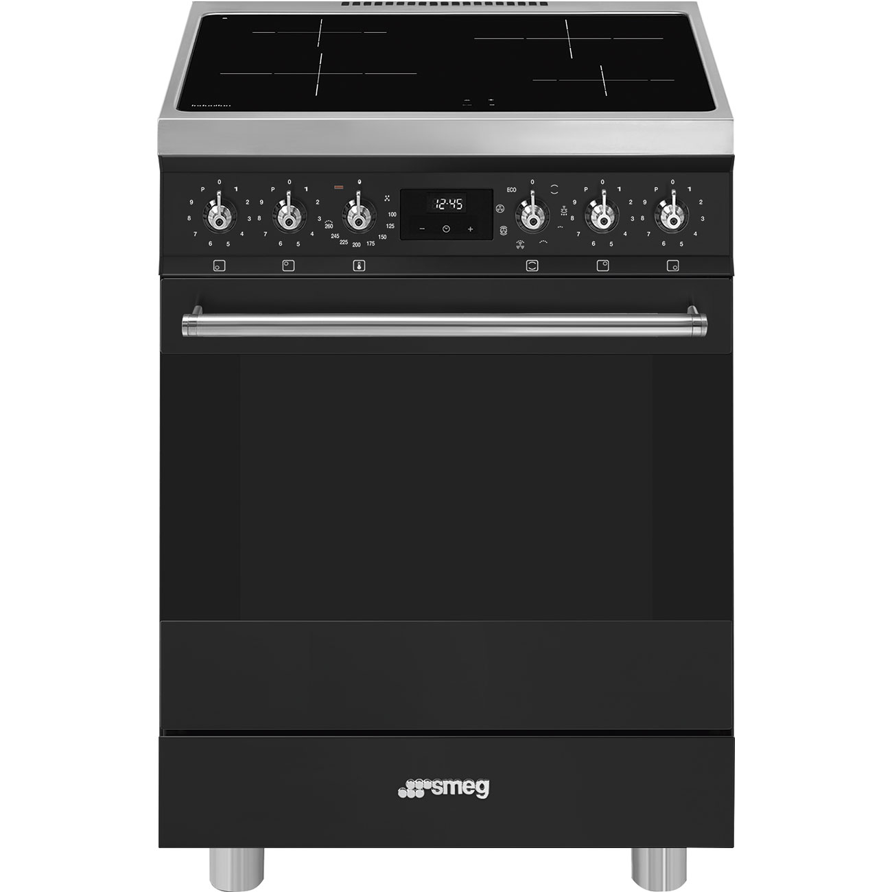 Smeg Classica C6IMMBM2 fornuis Vrijstaand fornuis Electrisch Inductiekookplaat zones Zwart - Afbeelding 5