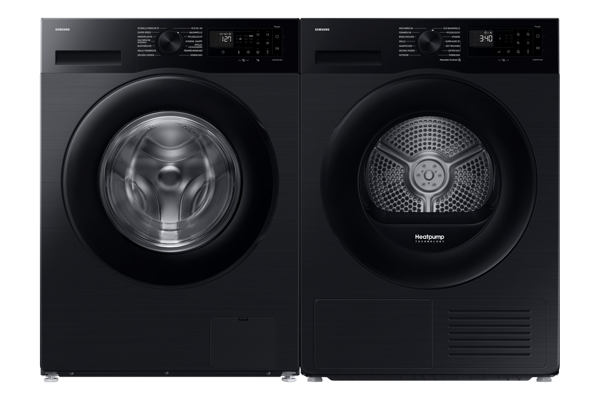 Samsung DV90DG52A0AB wasdroger Vrijstaand Voorbelading 9 kg Zwart - EWO3900 - Afbeelding 11