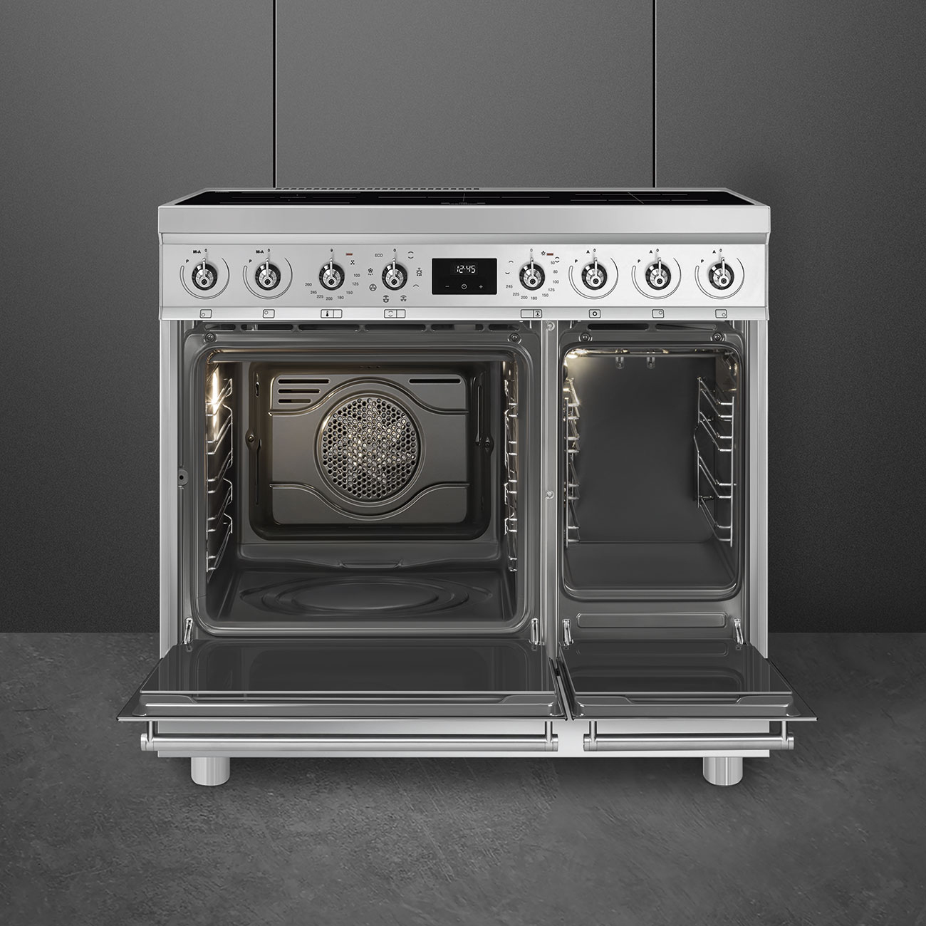 Smeg Symphony C92IMX2 fornuis Vrijstaand fornuis Electrisch Inductiekookplaat zones Roestvrijstaal - Afbeelding 4