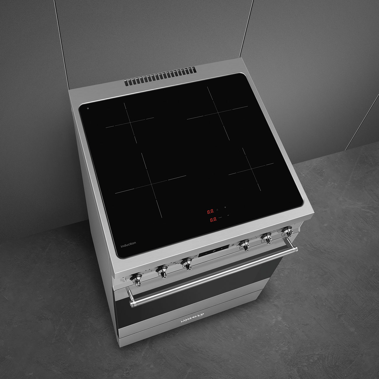 Smeg Symphony C6IMXM2 fornuis Vrijstaand fornuis Electrisch Inductiekookplaat zones Roestvrijstaal - Afbeelding 7