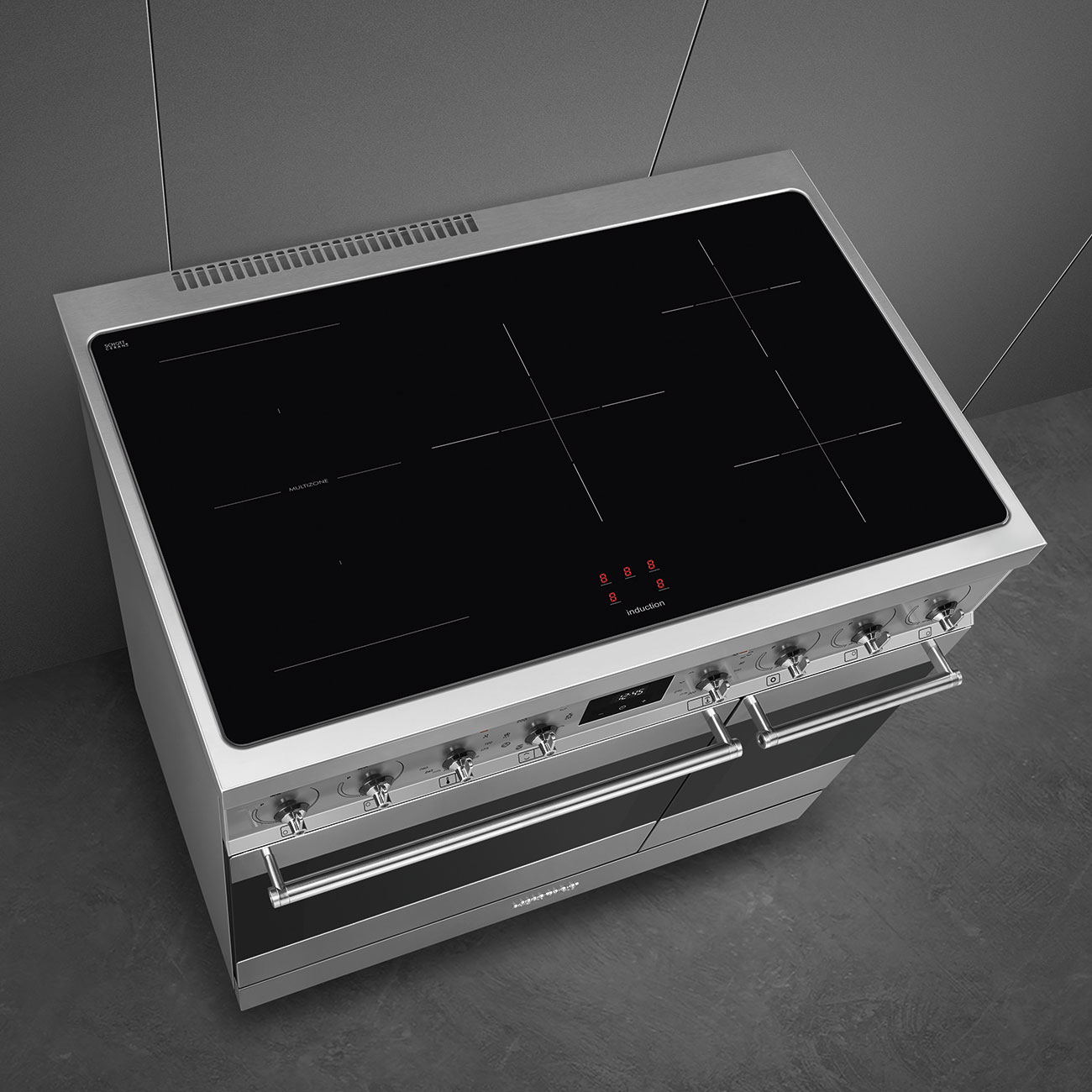 Smeg Symphony C92IMX2 fornuis Vrijstaand fornuis Electrisch Inductiekookplaat zones Roestvrijstaal - Afbeelding 7