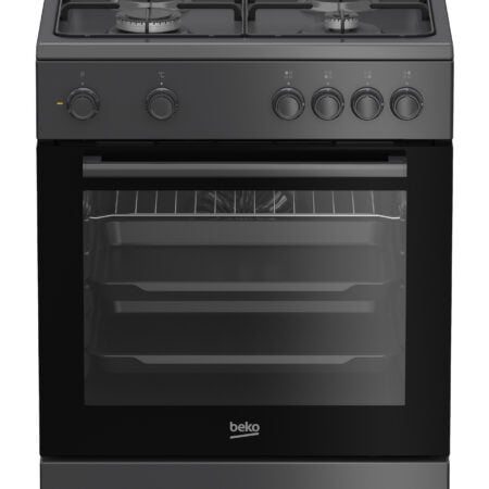 Beko FBM6202A NL Vrijstaand fornuis Electrisch Gaskookplaat Antraciet, Zwart EWO4397