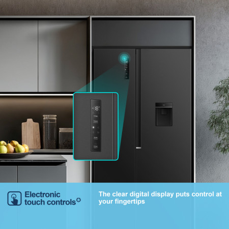 Fridgemaster MS91558DEB amerikaanse koelkast Vrijstaand 541 l Zwart EWO4476 - Afbeelding 5