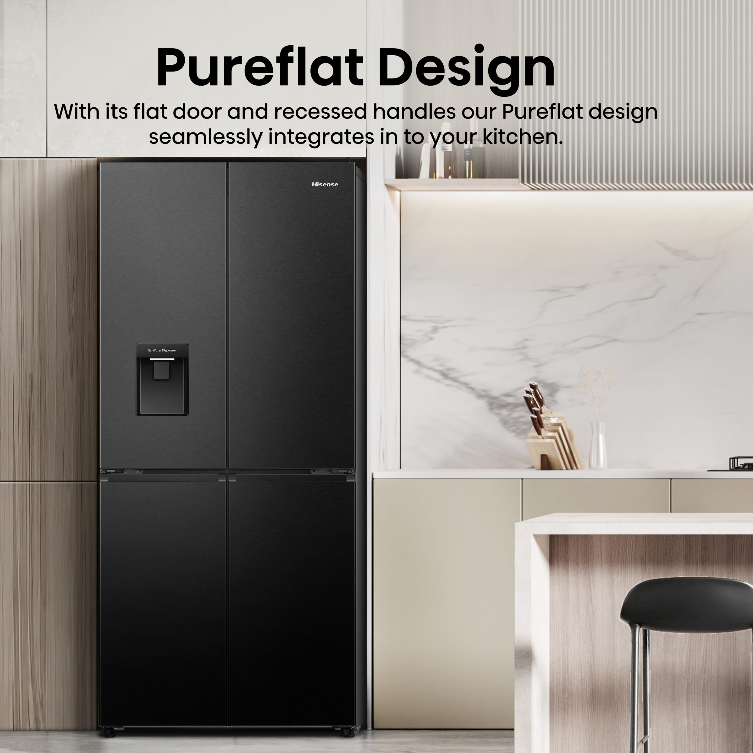 Hisense RQ5P470SMFE koel-vriescombinatie Vrijstaand 482 l DHZ4639 - Afbeelding 5