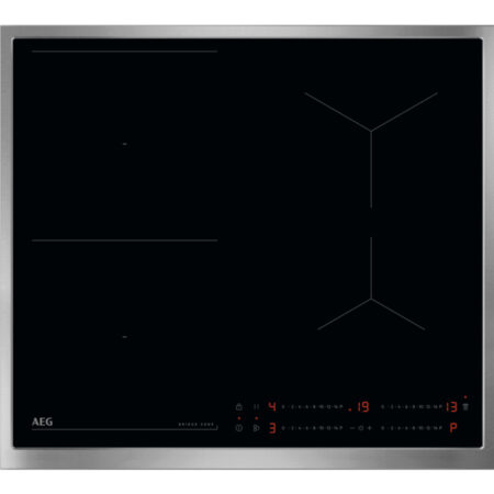 AEG TO64IB0FXB Zwart, Roestvrijstaal Ingebouwd 60 cm Inductiekookplaat zones 4 zone(s) DHZ3949