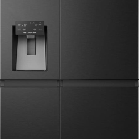 Hisense RS818N4TFC amerikaanse koelkast Vrijstaand 632 l Zwart, Roestvrijstaal doosschade DHZ4734