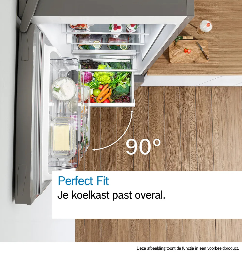 Bosch Serie 4 KGN362LAF koel-vriescombinatie Vrijstaand 321 l Metallic DHZ3831 - Afbeelding 14