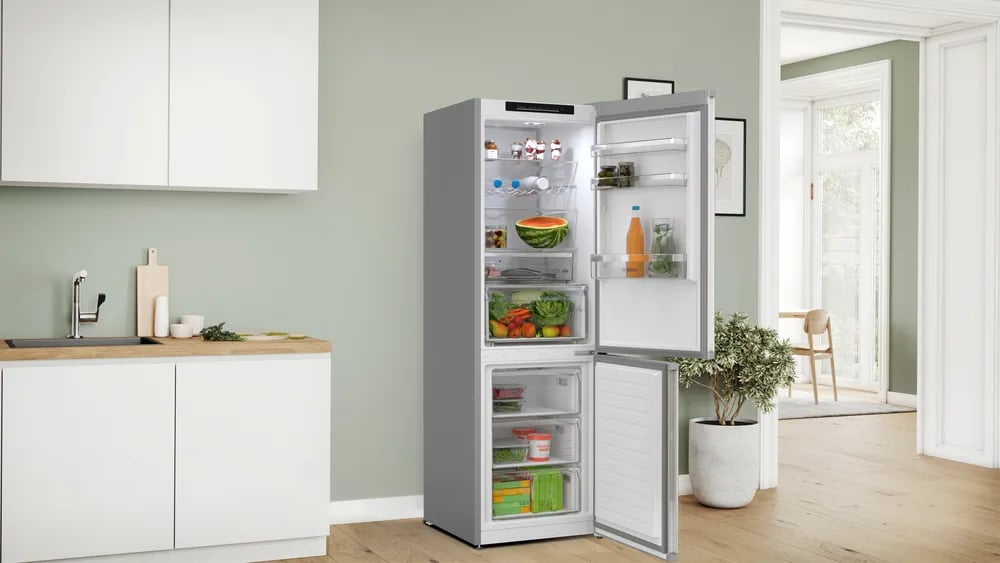 Bosch Serie 4 KGN362LAF koel-vriescombinatie Vrijstaand 321 l Metallic DHZ3831 - Afbeelding 4