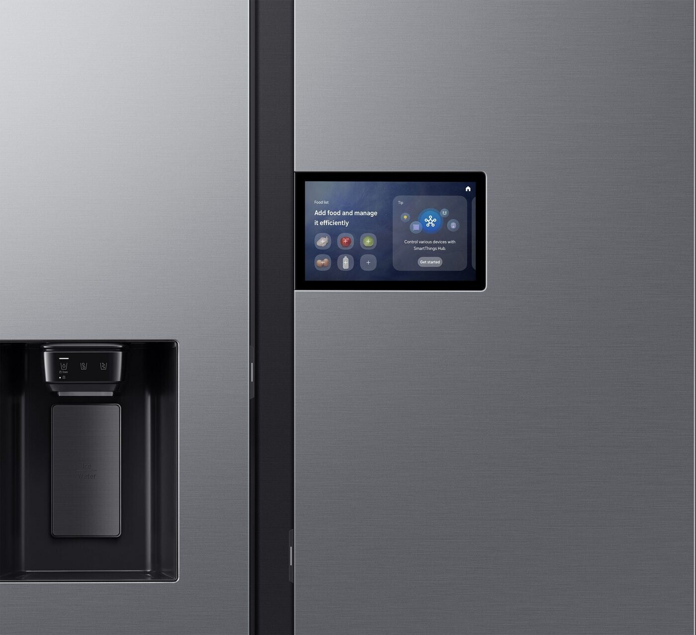 Samsung slimme koelkast, koelkast met vriesvak naast elkaar, koel-vriescombinatie - EWO4058 - Afbeelding 2