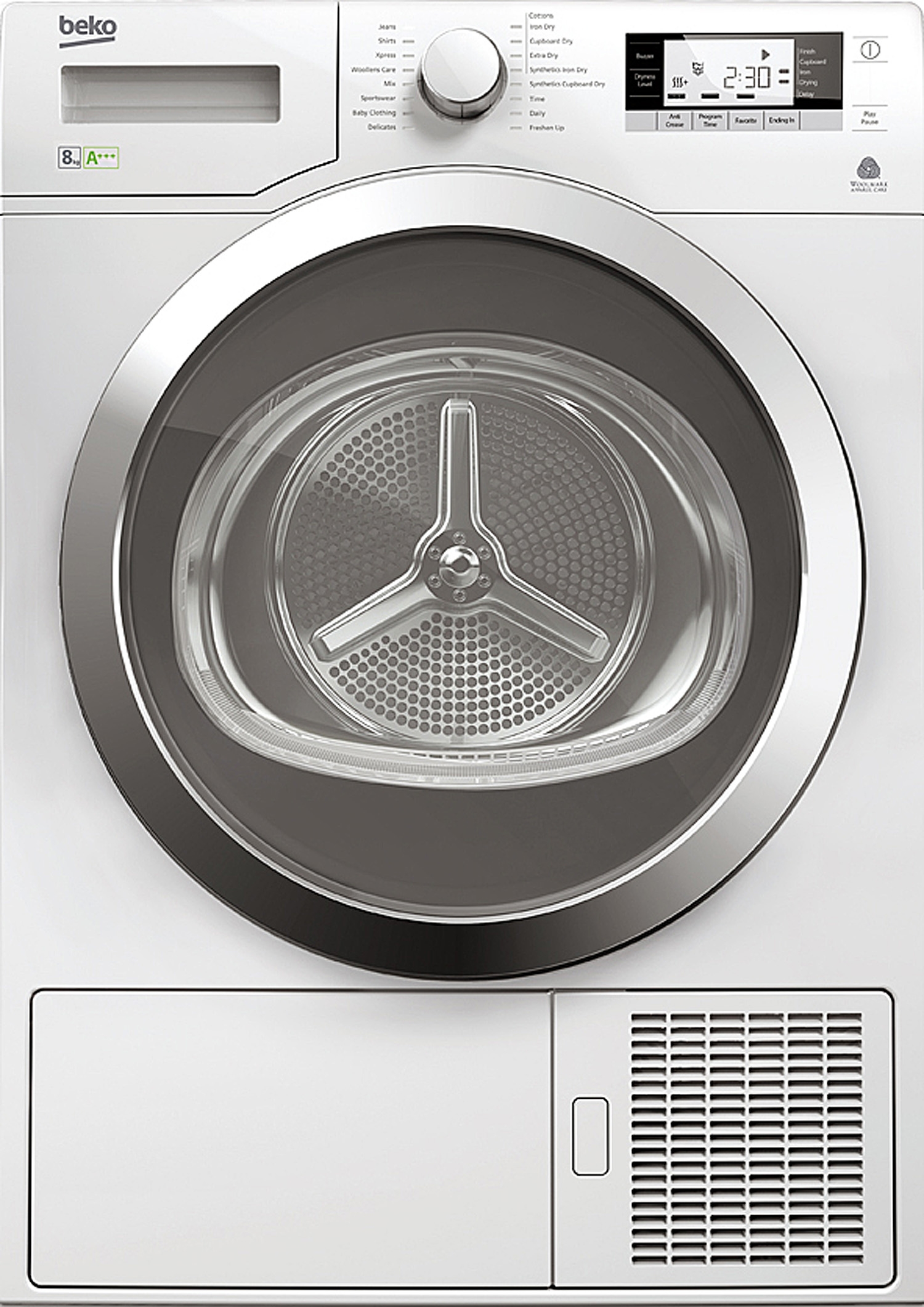 Beko DPY8506GXB1 wasdroger Vrijstaand Voorlader 8 kg Wit - Afbeelding 4