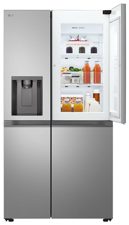 LG InstaView GSJC41PYPE amerikaanse koelkast Vrijstaand 641 l Zilver DHZ4879 - Afbeelding 4