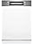 Bosch SMU4HVS14E Series 4 Smart Semi-Built Vaatwasser, 60 cm, EWO4235DHZ