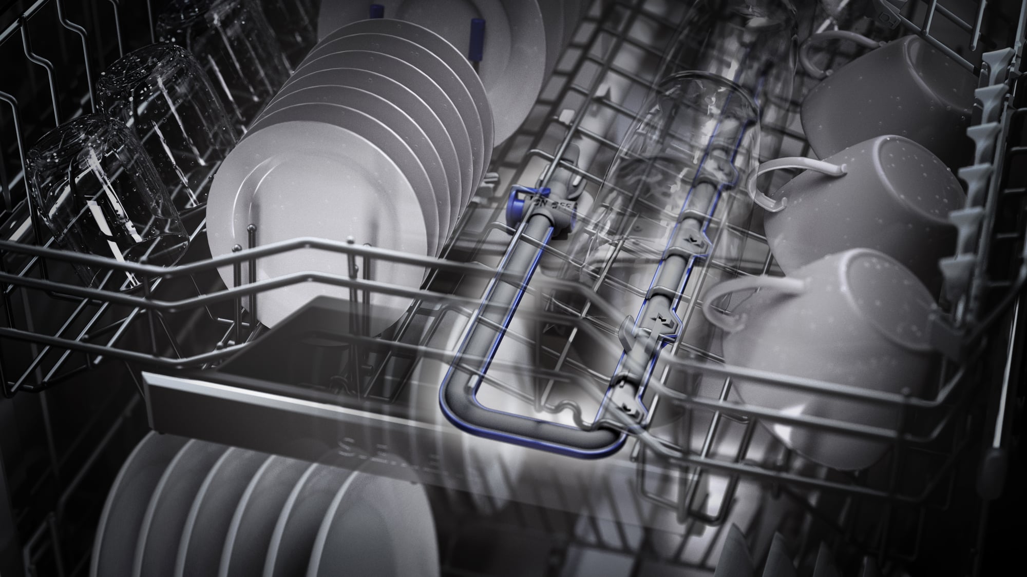 Siemens iQ500 SX65ZX07CE vaatwasser Volledig ingebouwd 14 couverts DHZ4460 - Afbeelding 9