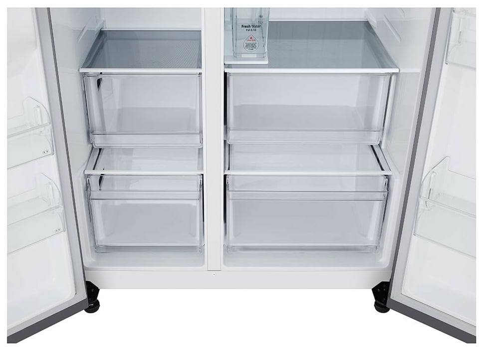 LG InstaView GSJC41PYPE amerikaanse koelkast Vrijstaand 641 l Zilver DHZ4879 - Afbeelding 7