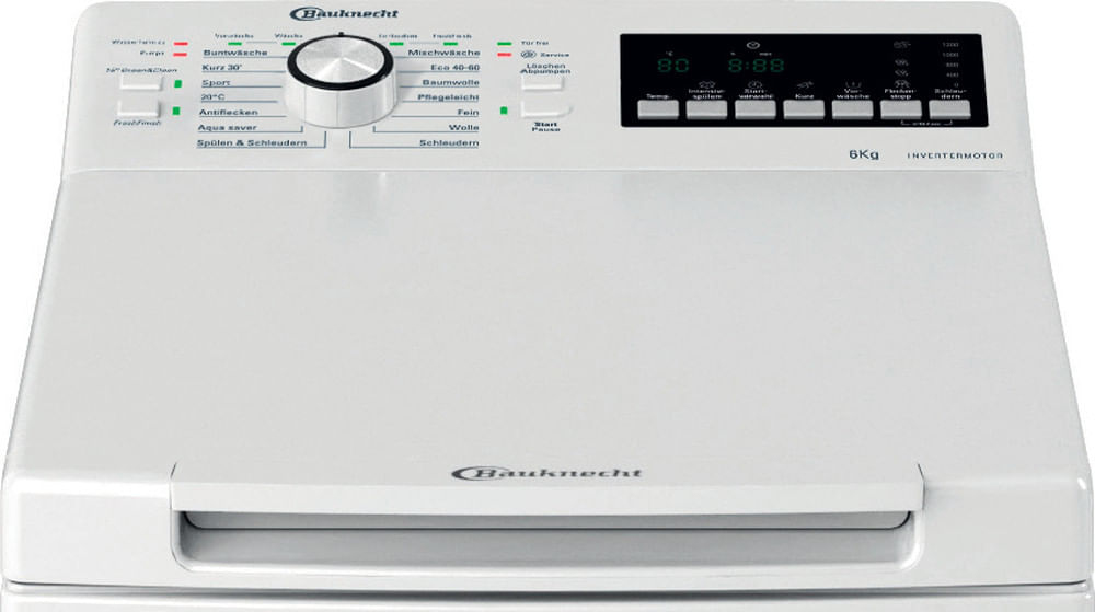 Bauknecht WMT 612 B6 wasmachine Bovenlader 6 kg 1151 RPM Wit EWO4282DHZ - Afbeelding 6