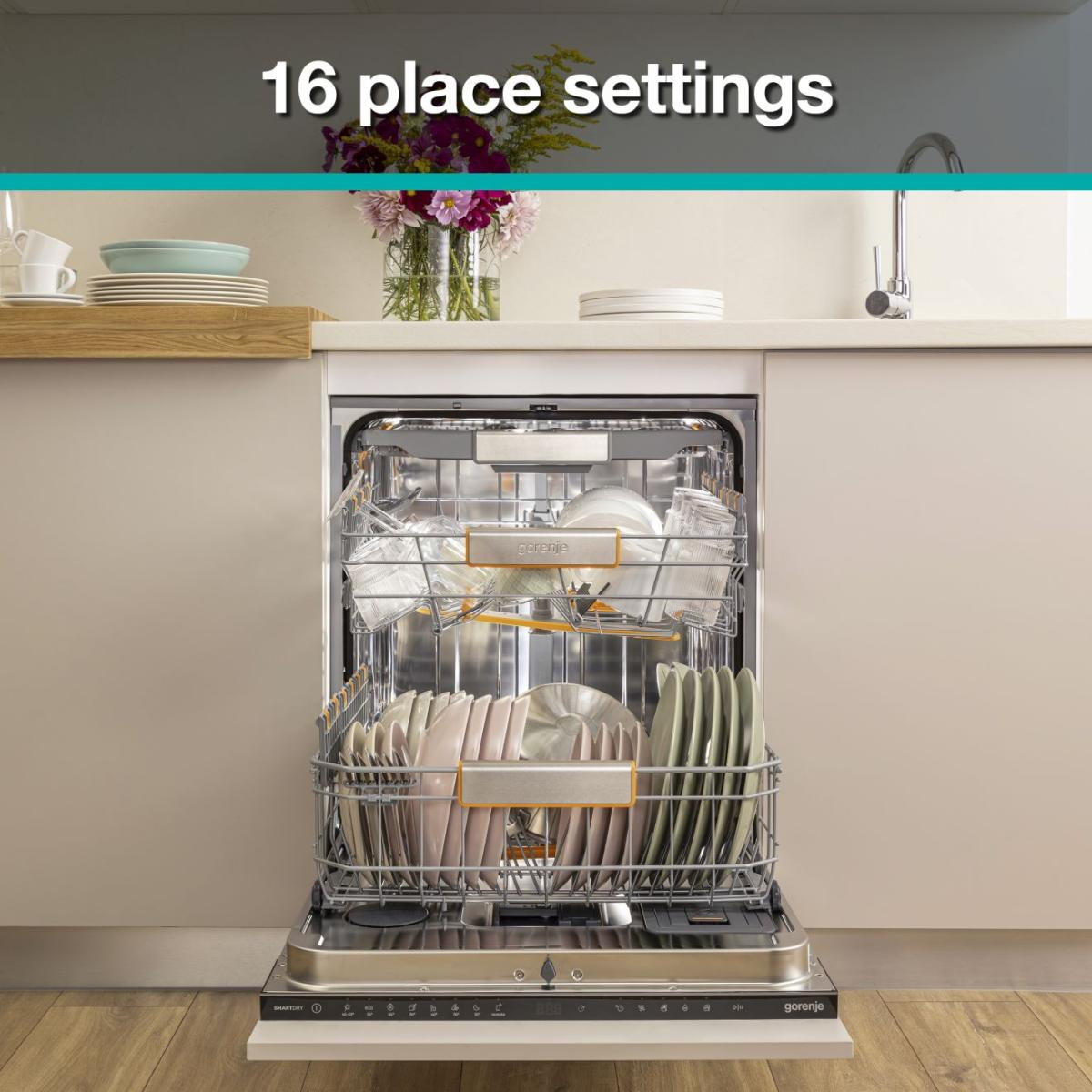 Gorenje G600 ULTRA16BUAESX Volledig ingebouwd 16 couverts DHZ4464 - Afbeelding 12