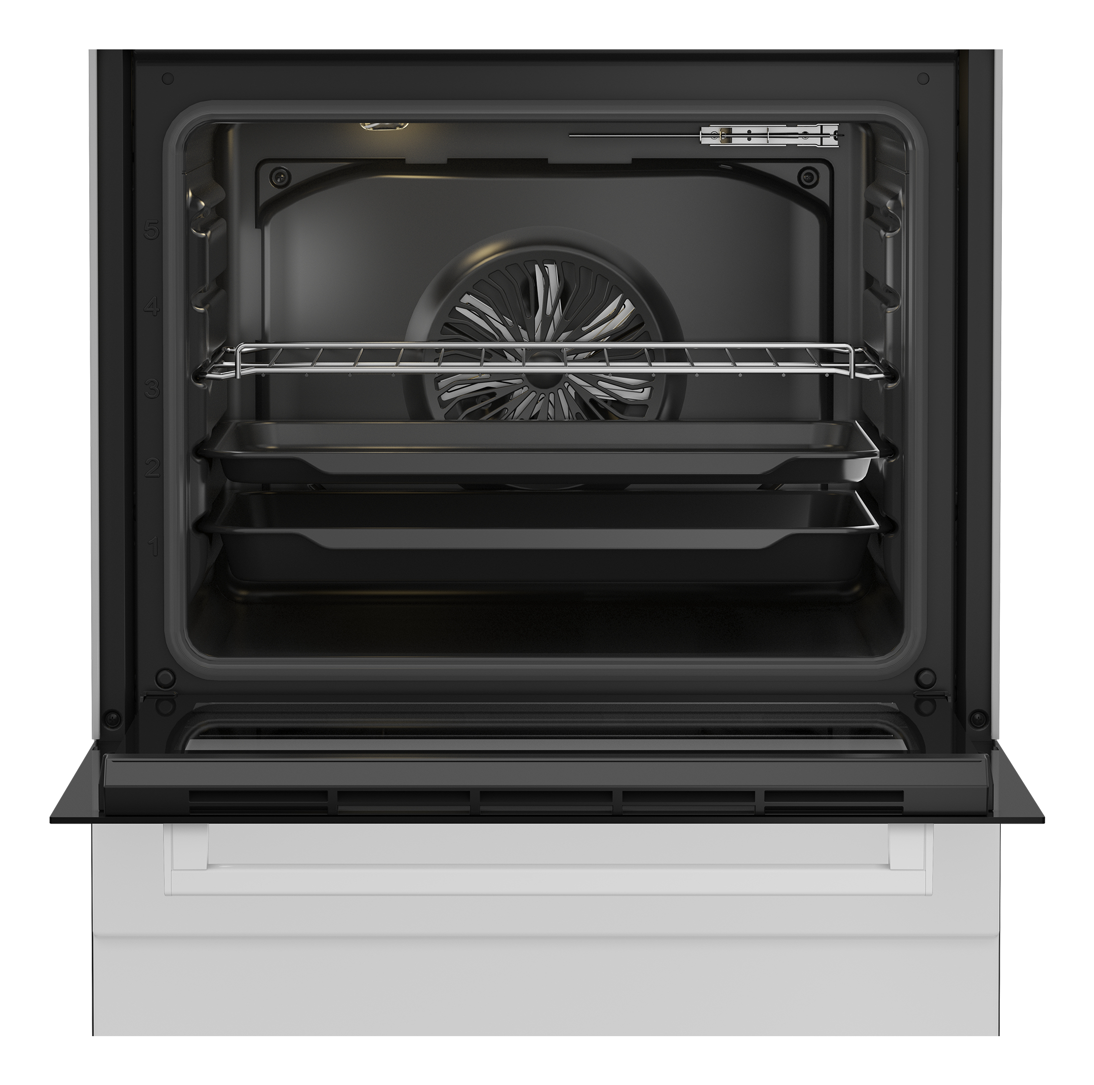 Beko FBM6701W Vrijstaand fornuis Electrisch Keramisch Zwart, Wit EWO4378 - Afbeelding 6
