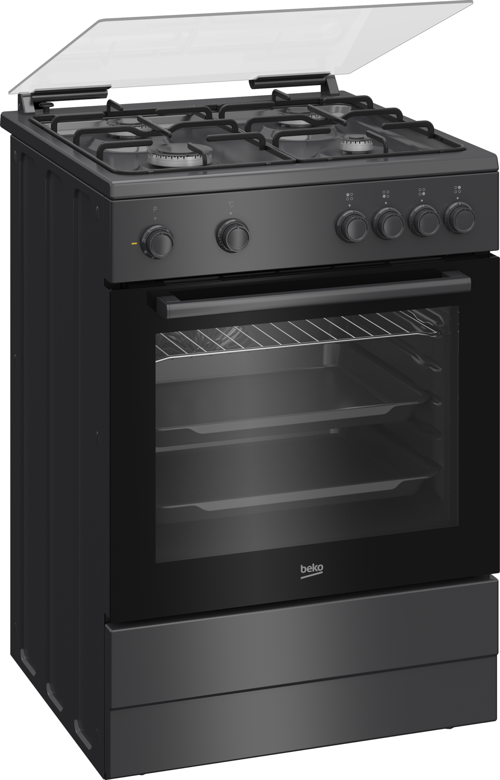Beko FBM6202A NL: 60 cm Multifunctioneel Vrijstaand fornuis - Afbeelding 4