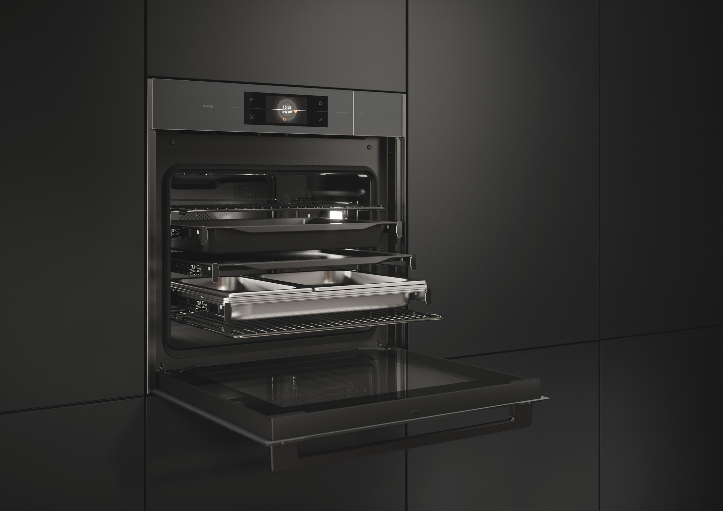ATAG CS6585M1C stoomoven Middelmaat Grijs Touch - Afbeelding 6