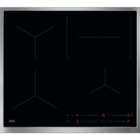 AEG TO64IC00XB Zwart, Roestvrijstaal Ingebouwd 60 cm Inductiekookplaat zones 4 zone(s) DHZ4203B