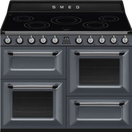 Smeg TR4110IGR2 inductie fornuis met 5 zones, grijs - EWO3WAL