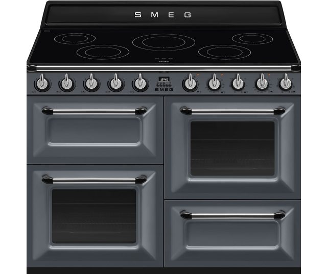 Smeg TR4110IGR2 inductie fornuis met 5 zones, grijs - EWO3WAL