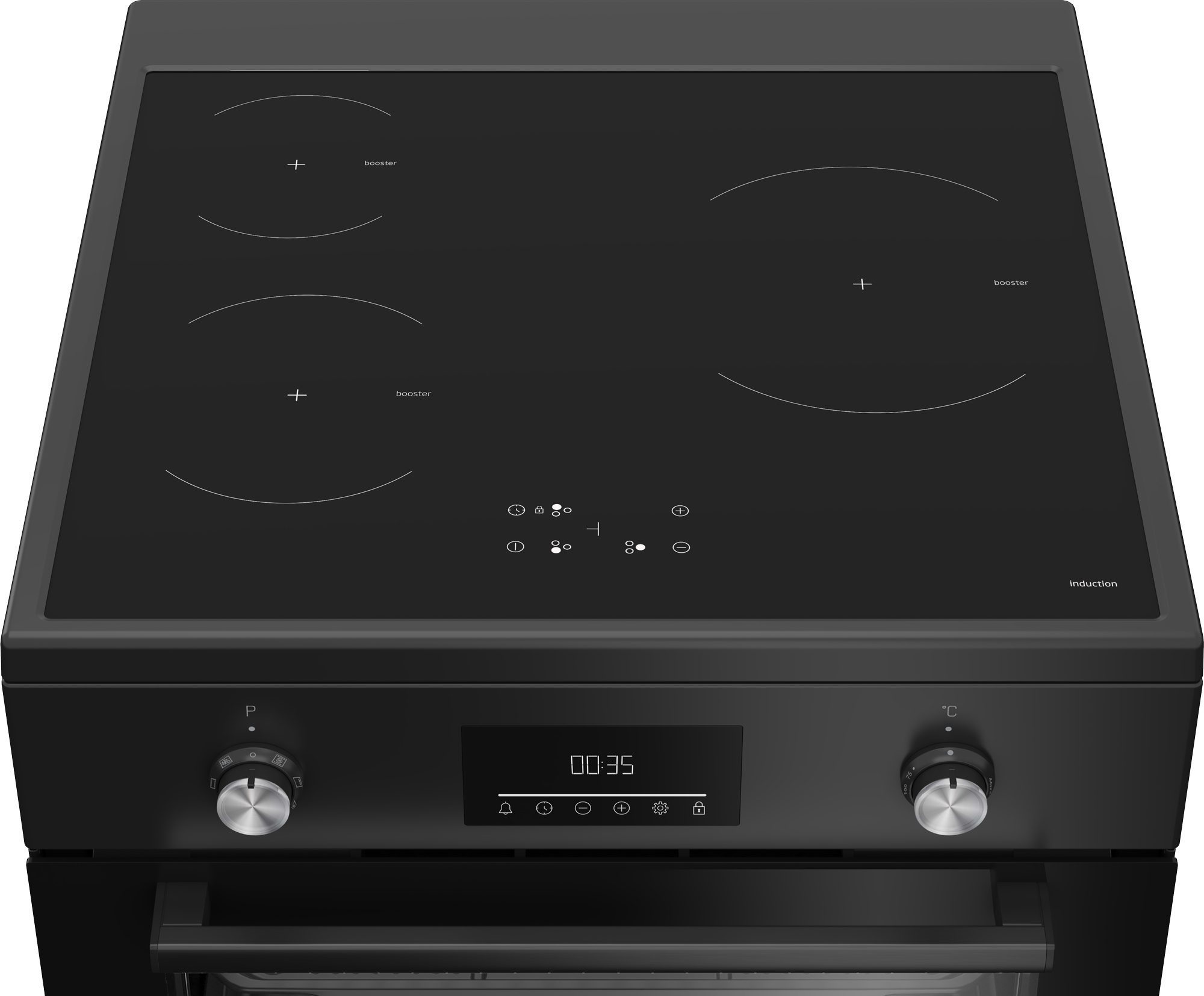 Beko FBMA6930GA Vrijstaand fornuis Electrisch Inductiekookplaat zones Zwart Showroommodel EWO99SR - Afbeelding 7