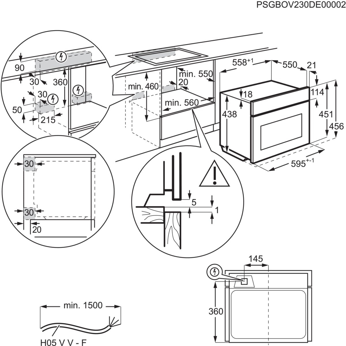 AEG Series 9000 TP9SK821B 45 l 3000 W Zwart - Afbeelding 14