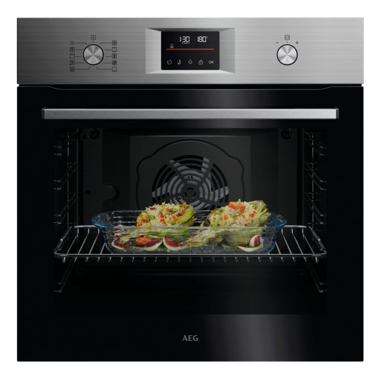 AEG Series 5000 OU5PB40ZSM + TR2LV Zwart, Roestvrijstaal DHZ4202A