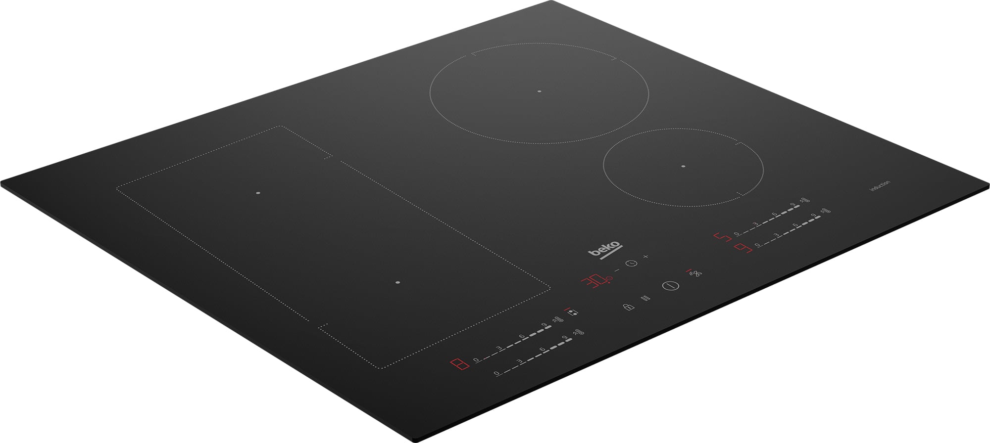 Beko HII74700UF Zwart Ingebouwd 70 cm Inductiekookplaat zones 4 zone(s) EWO4386 - Afbeelding 3