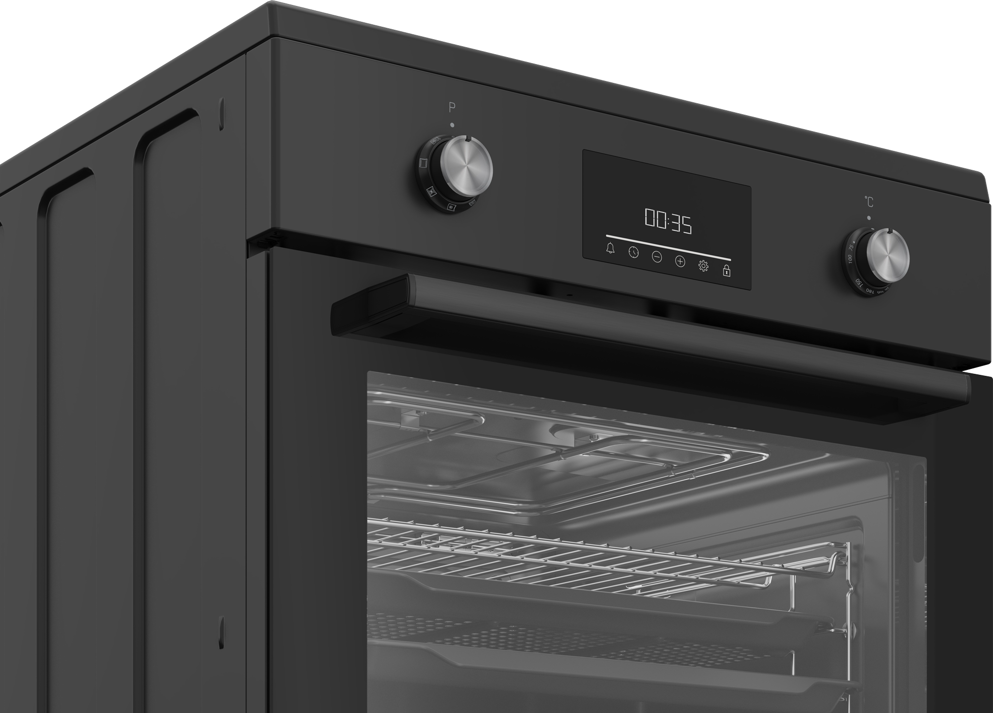 Beko FBMA6930GA Vrijstaand fornuis Electrisch Inductiekookplaat zones Zwart Showroommodel EWO99SR - Afbeelding 4
