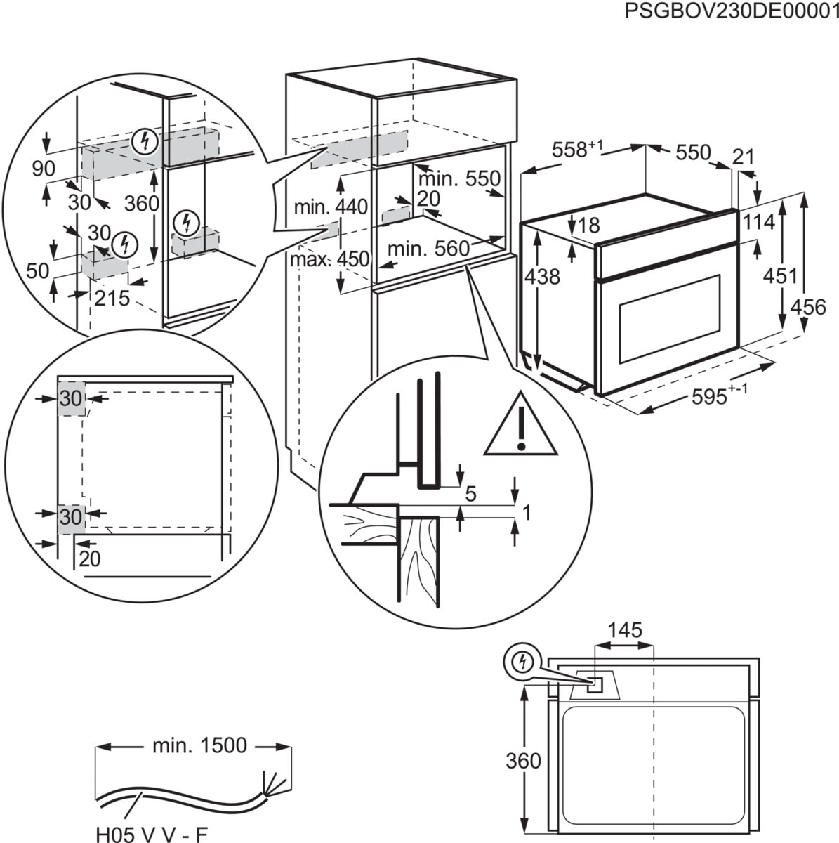 AEG Series 9000 TP9SK821B 45 l 3000 W Zwart - Afbeelding 13