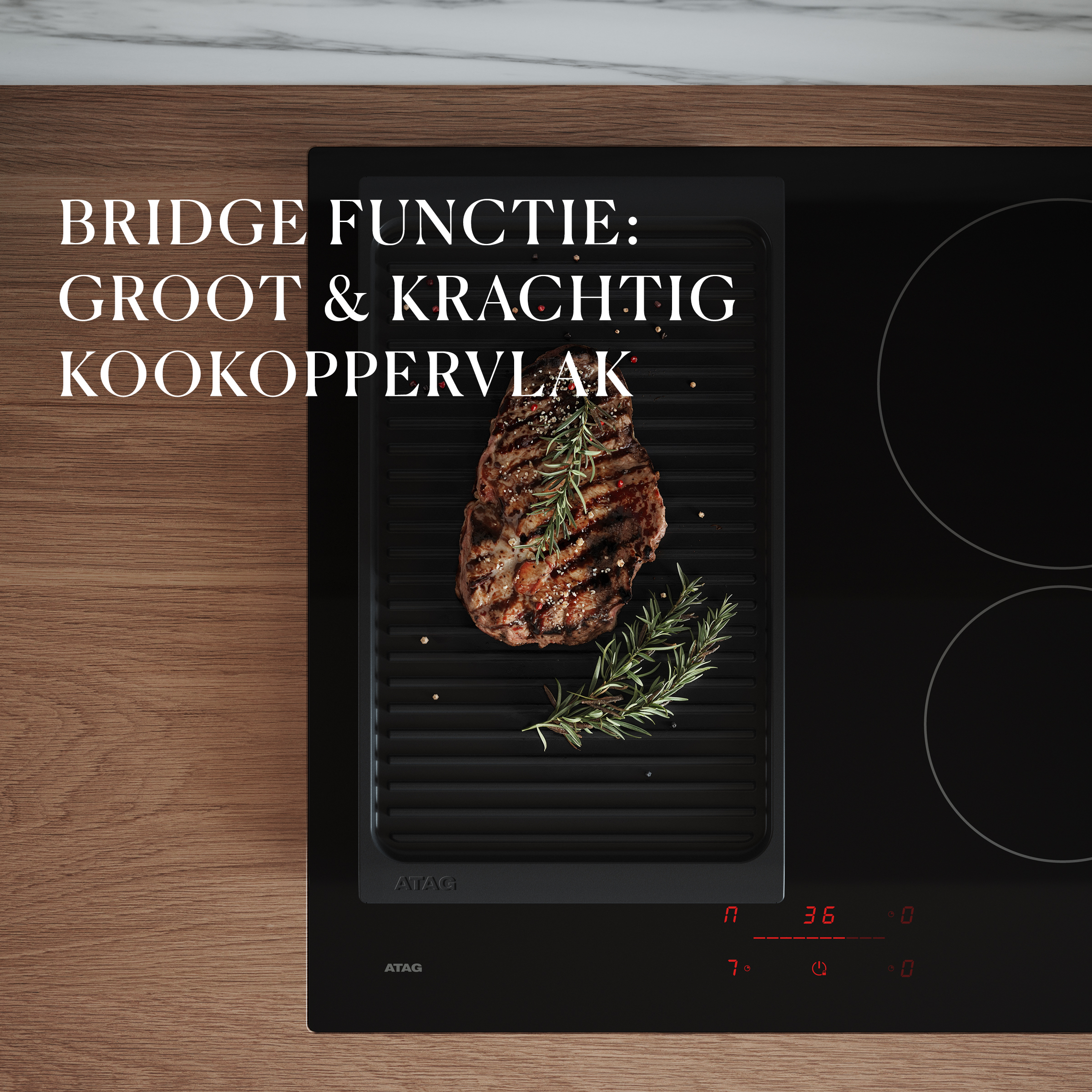 ATAG HI66471D kookplaat Zwart Ingebouwd 60 cm Inductiekookplaat zones 4 zone(s) - Afbeelding 5