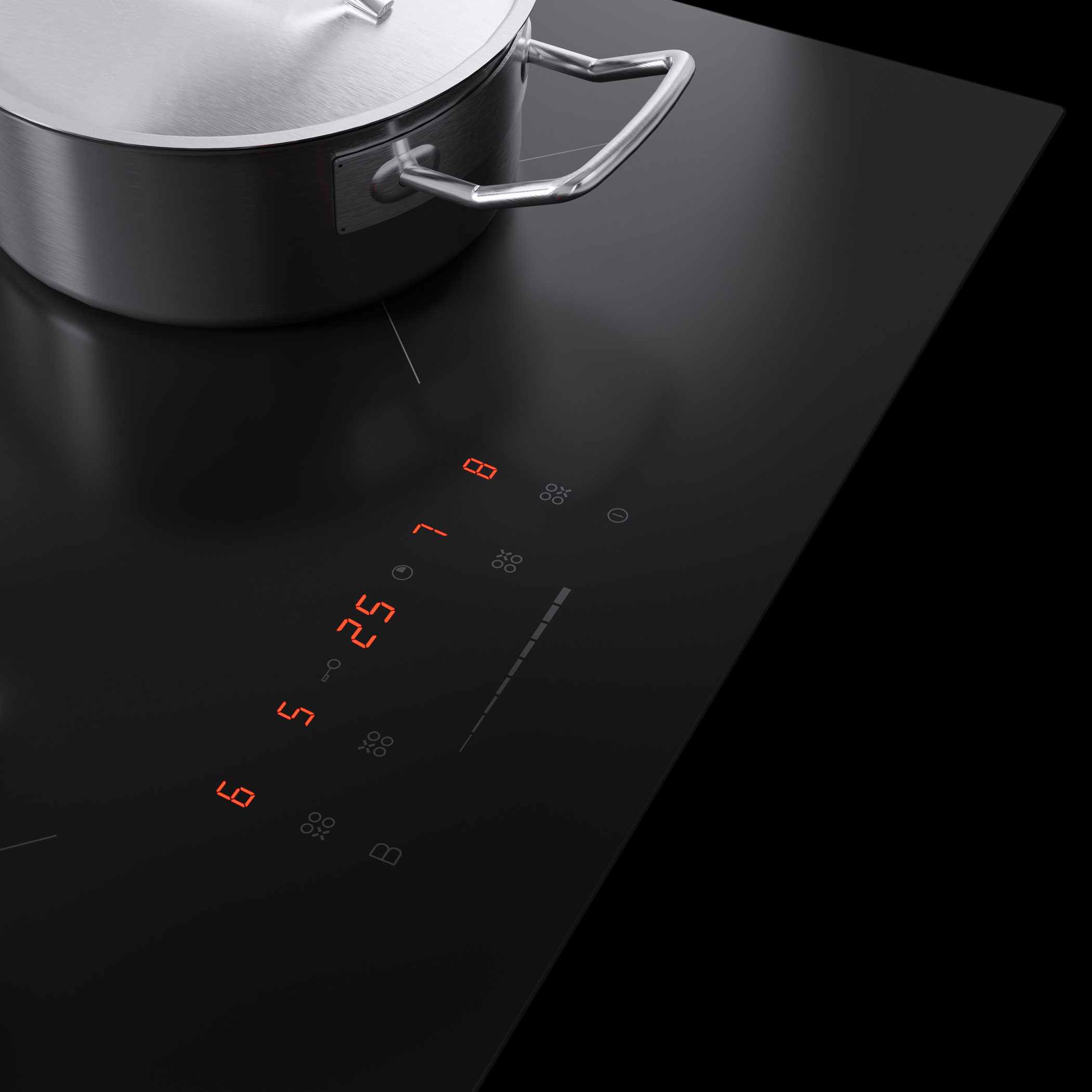 ETNA KI159ZT kookplaat Zwart Ingebouwd 59 cm Inductiekookplaat zones 4 zone(s) - Afbeelding 6