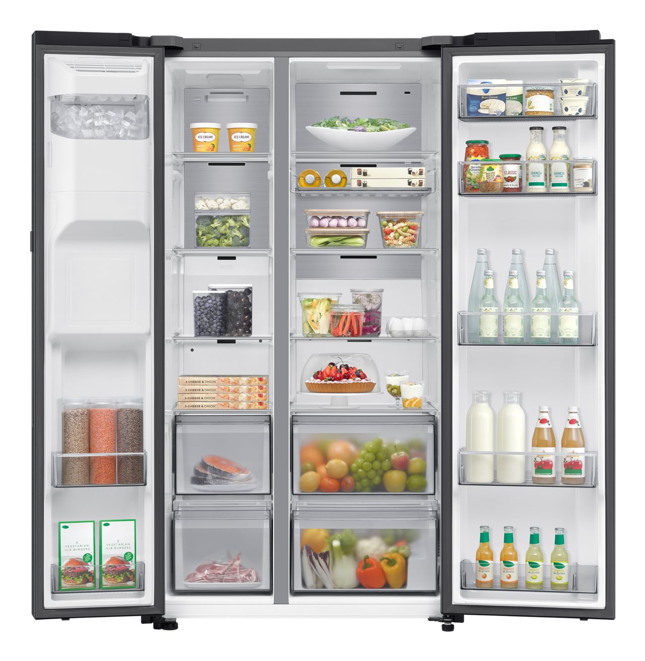 Samsung Amerikaanse koelkast 8-serie (634L) Zwart (mat) Wifi - EWO4580 - Afbeelding 7