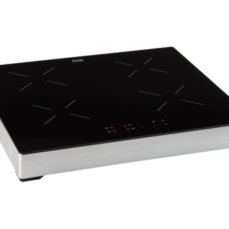 ETNA KIV164RVS Zwart, Roestvrijstaal Aanrecht 59 cm Inductiekookplaat zones 4 zone(s)
