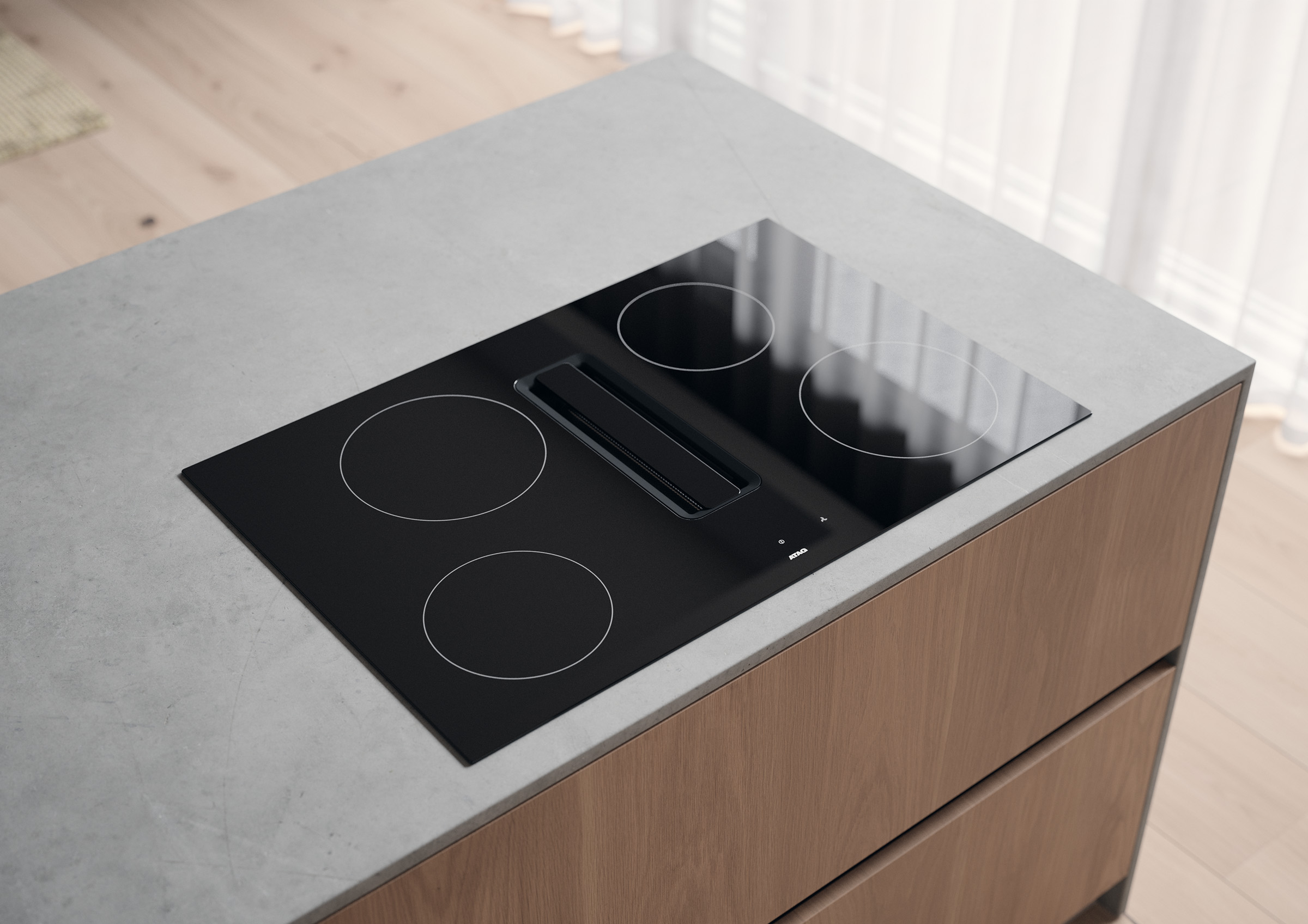 ATAG HIDD08471EX kookplaat Zwart Ingebouwd 80 cm Inductiekookplaat zones 4 zone(s) Inbouw afzuigkap - Afbeelding 4