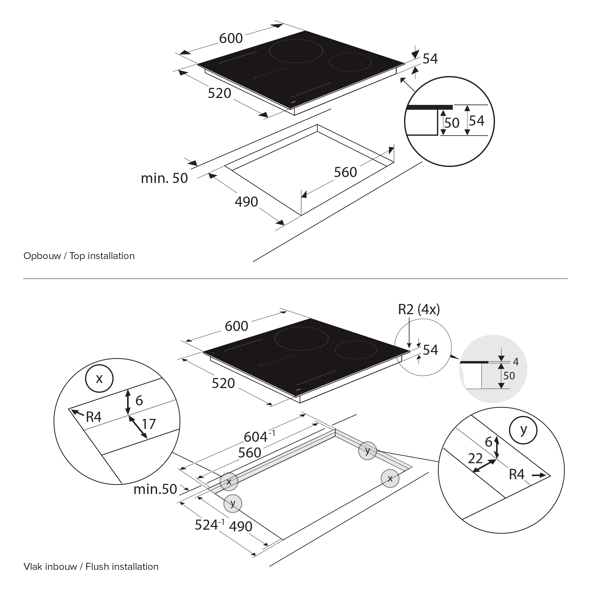 ATAG HI66471D kookplaat Zwart Ingebouwd 60 cm Inductiekookplaat zones 4 zone(s) - Afbeelding 3